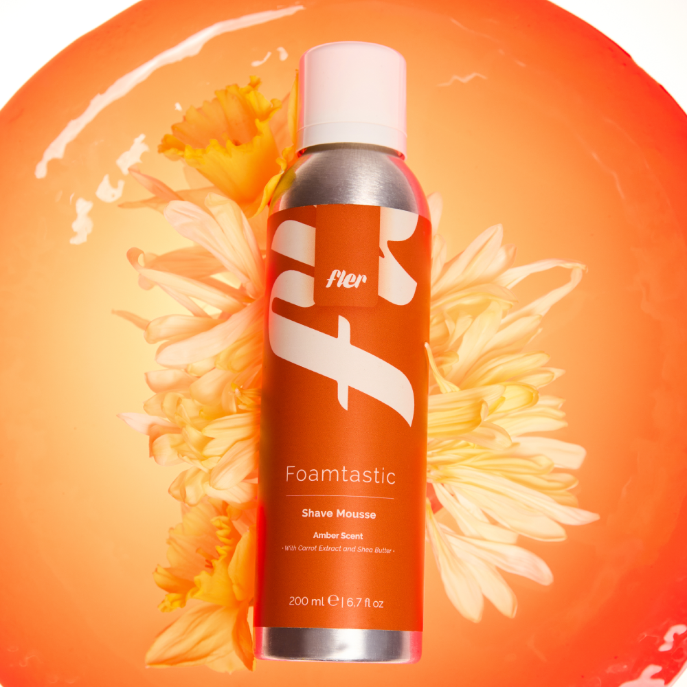 FLER Foamtastic Shave Mousse Amber Scent 200ml - Мус для гоління з екстрактом моркви та маслом ши - фото №4